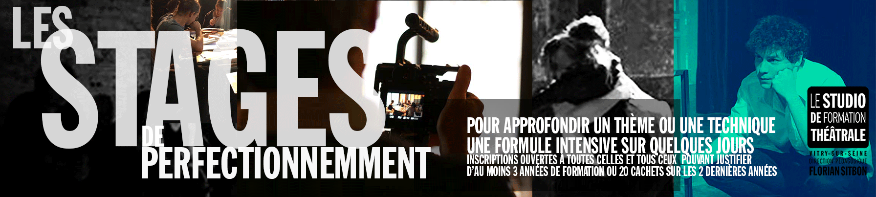 Stages de perfectionnement // Le Studio de Formation Théâtrale